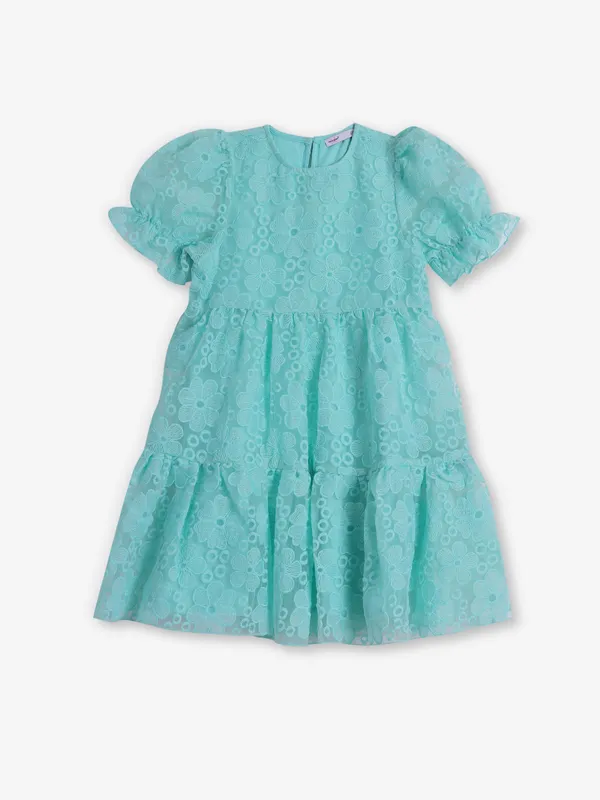 VERO MODA sea green georgette frock
