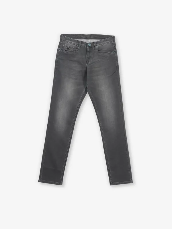 Washed charcoal grey slim fit denim from NOSTRUM