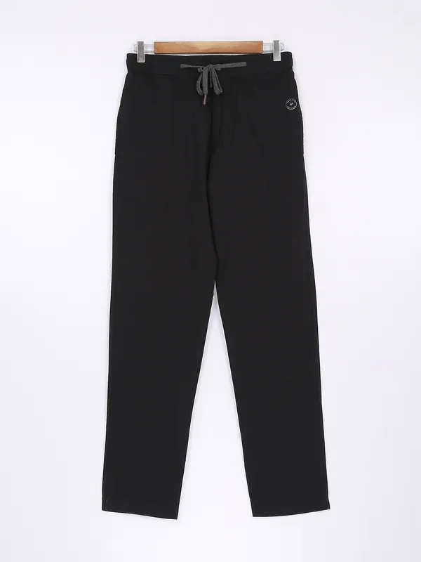 XN Replay black cotton men track pant