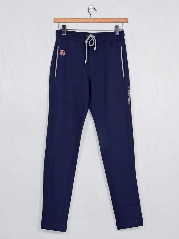 XN Replay navy cotton track pant