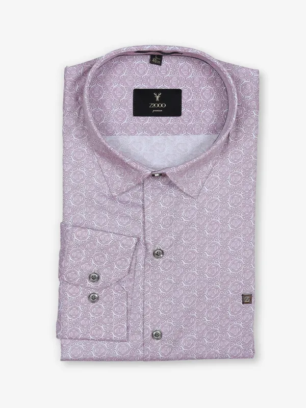 Z2000 pink printed cotton shirt