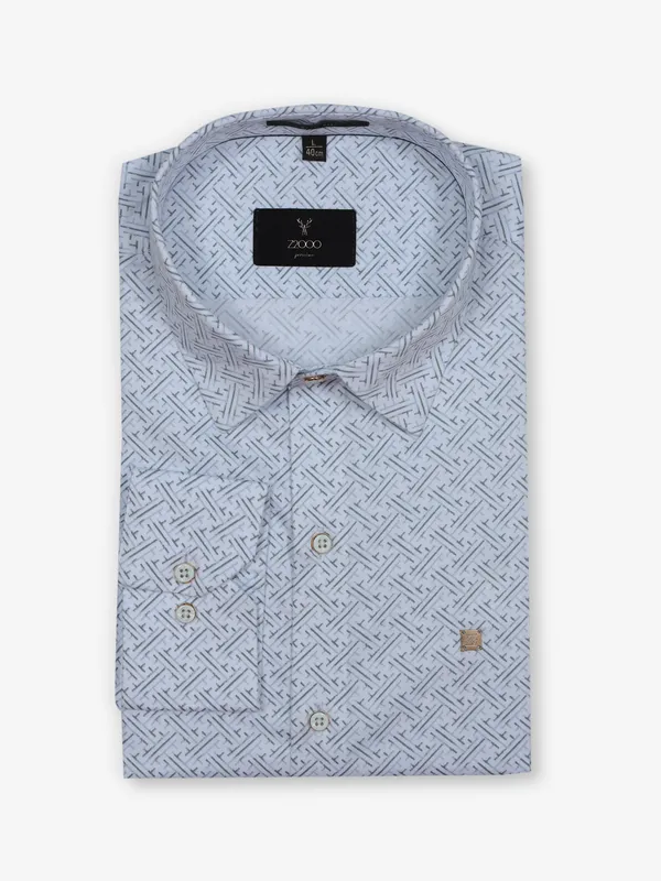 Z2000 white texture cotton shirt