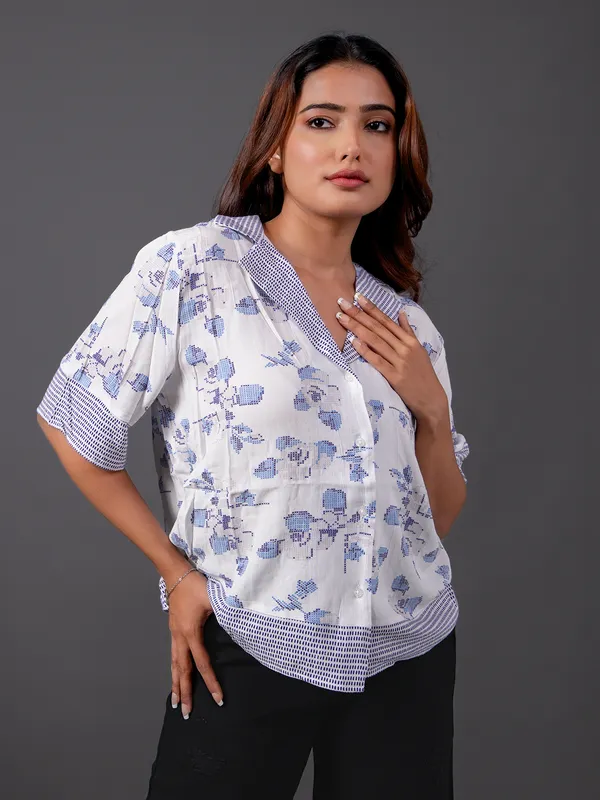 VERO MODA cotton printed shirt for women