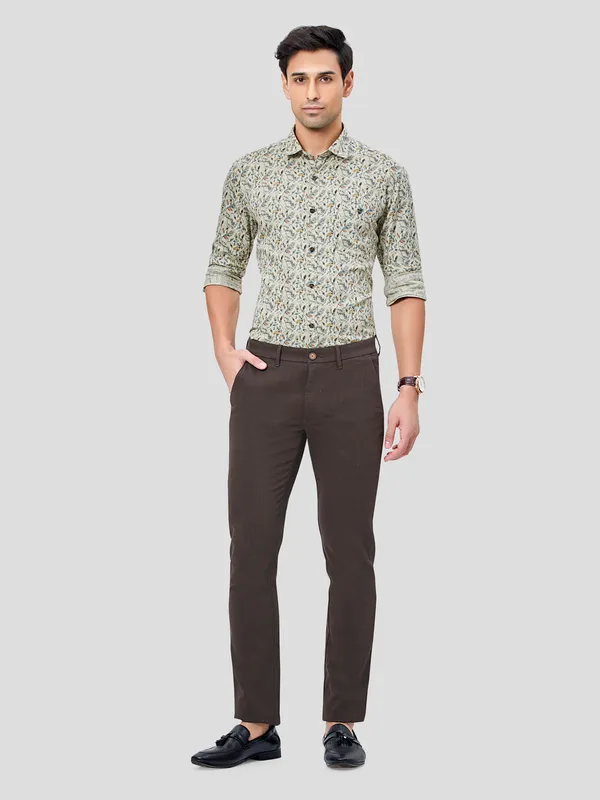 Buy J Hampstead J Hampstead Men Mid Rise Plain Cotton Slim Fit Chinos  Trousers at Redfynd