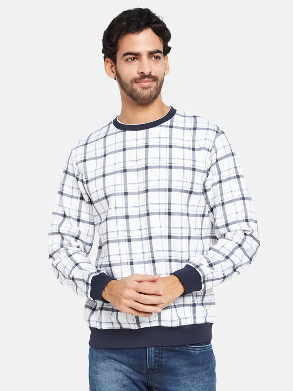 Checkered sweatshirt mens online