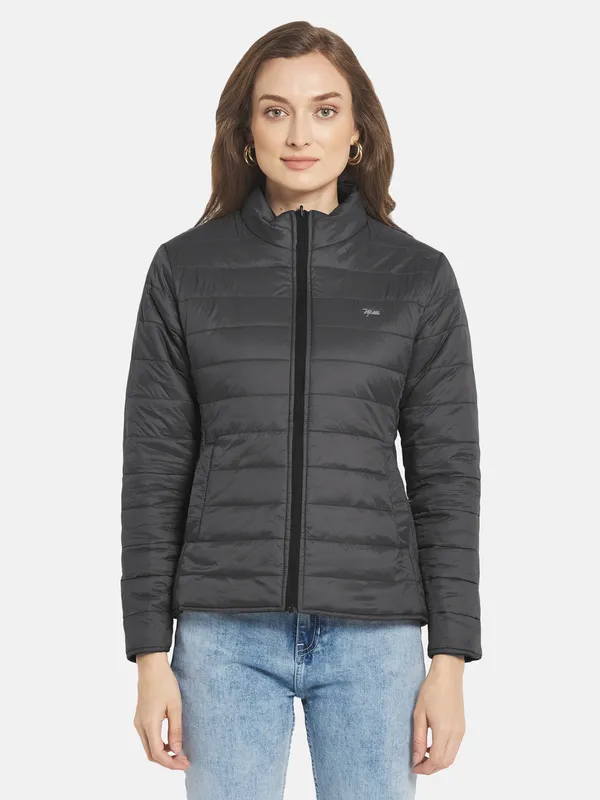 Buy Blue/Black Quilted Reversible Jacket for Women | Status Quo