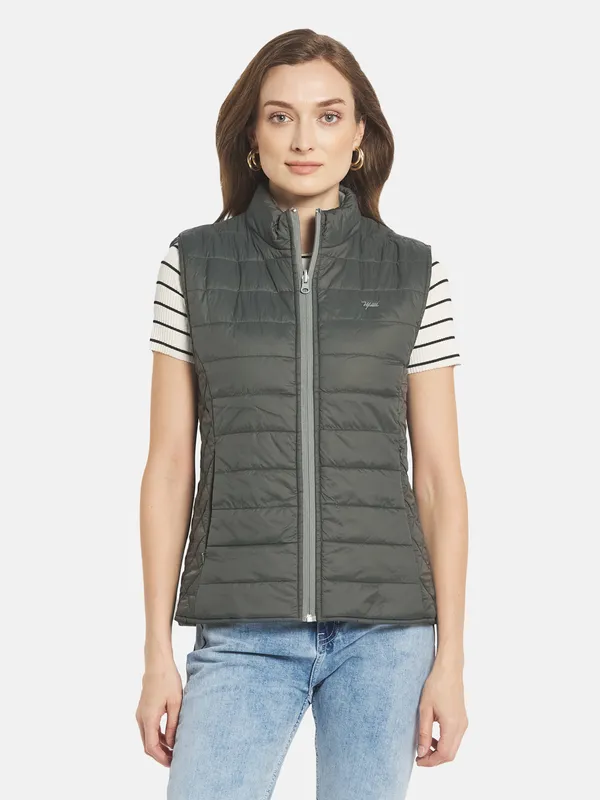 Women Solid Padded Jacket