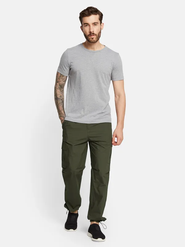 Octave Cotton Ankle Length Track Pants