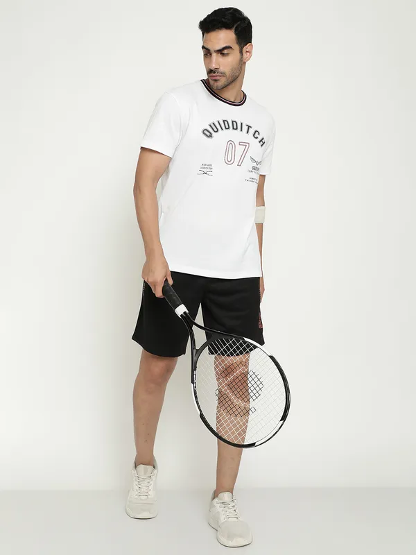 Octave Men MidRise Cotton Sports Shorts