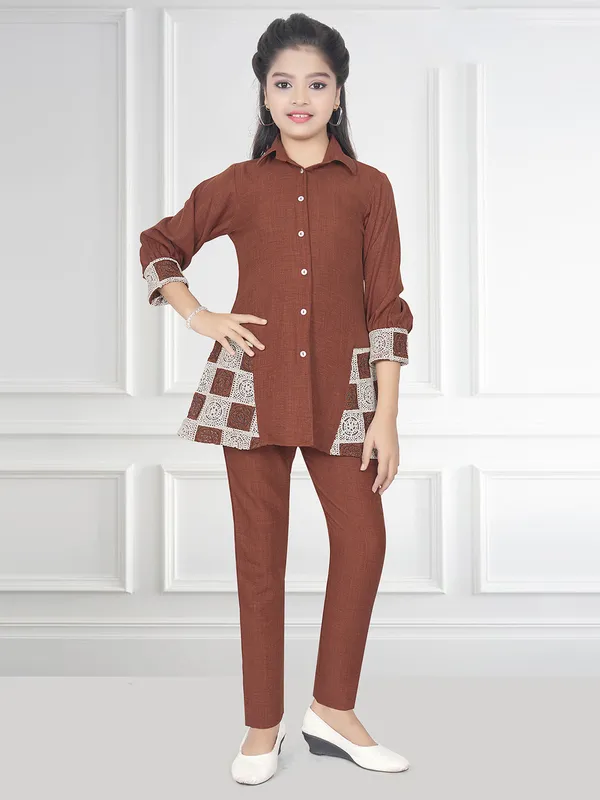 Somi Co-ord Set - Brown