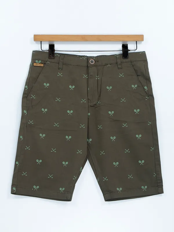Oak Grove Cotton Blend Pocketed Striped Shorts