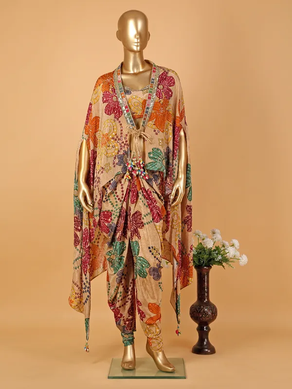 Dhoti style suit with jacket hotsell