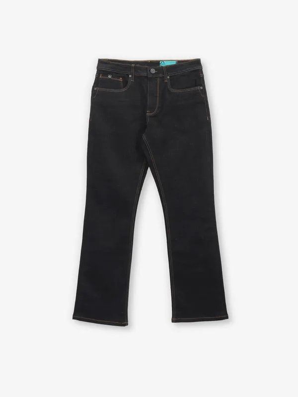 BEING HUMAN black solid boot cut jeans-G3-MJE5304 France