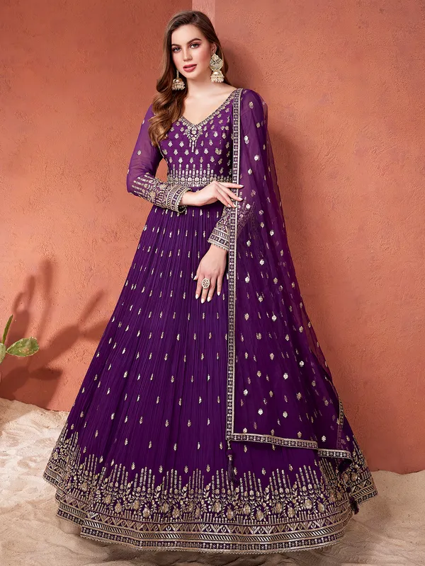 Purple suit dress store