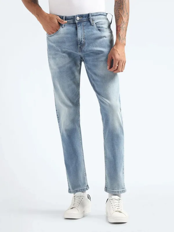 Designer Slim Tapered Jean Pepe Jeans Blue Slim Fit Jeans