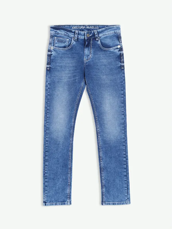 Gesture blue washed jeans-G3-MJE4418 New Zealand