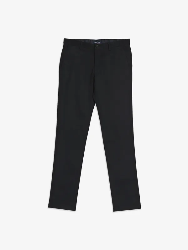INDIAN TERRAIN black brooklyn fit solid trouser-G3-MCT0860 | Singapore
