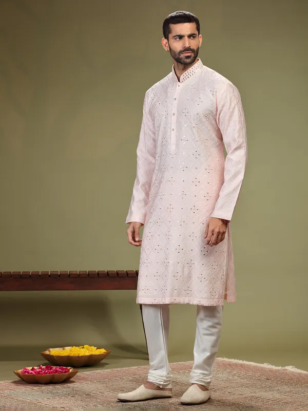 Women Hotpink cotton Regular Kurta Suit set