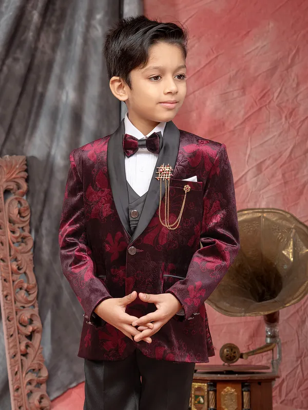 Baby Boy Boys Velvet Suit Jacket Shop Brown Velvet Five Piece Suit