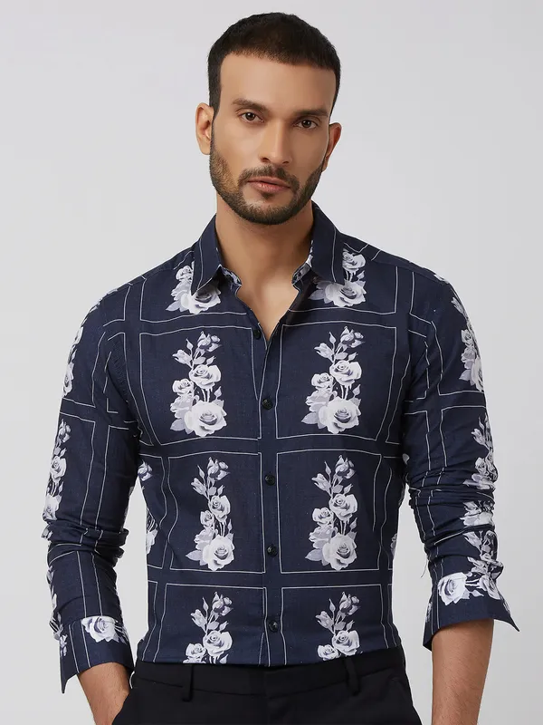 MUFTI attractive dark blue printed Saudi Arabia