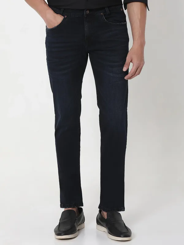 MUFTI dark navy demin washed narrow fit jeans-G3-MJE5119 Canada
