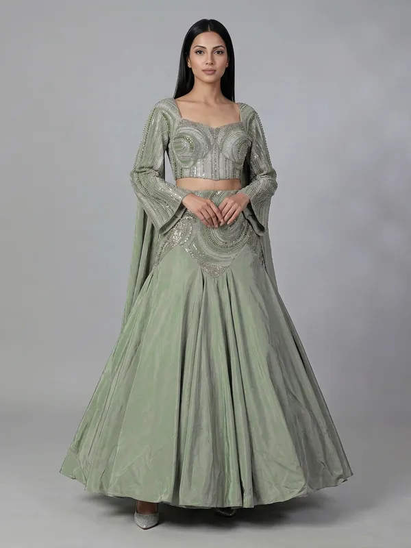 strapless open back dress BABARONI Satin Sheath Mother of The Bride Dress with Pleated One Shoulder Back Slit Olive Green / US Size