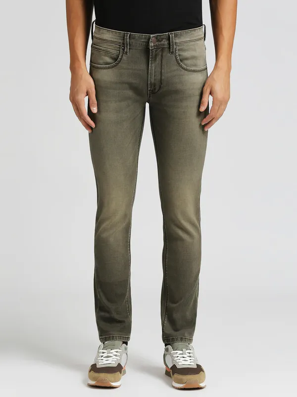 PEPE JEANS dark olive washed jeans-G3-MJE5066 Canada