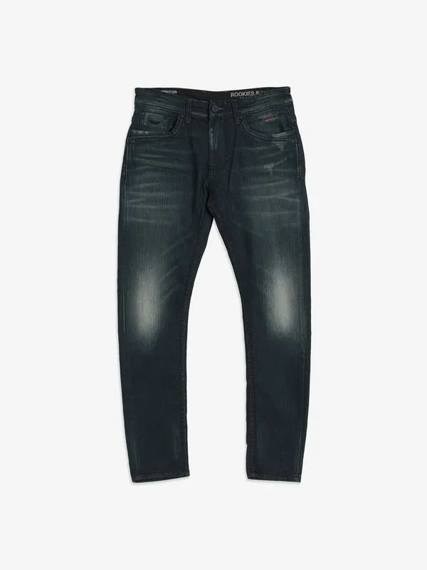 ROOKIES dark green washed jeans-G3-MJE4879 | United States
