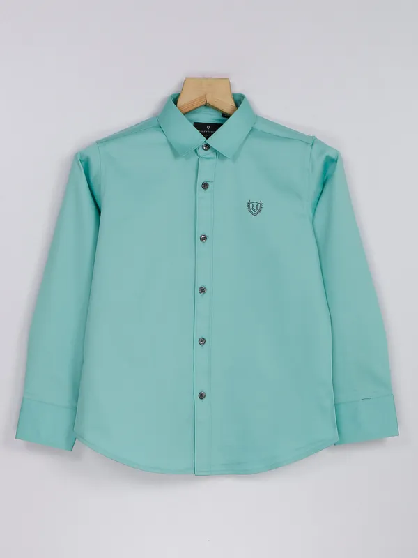 Ruff sea green cotton plain shirt-G3-BCS2505 Malaysia