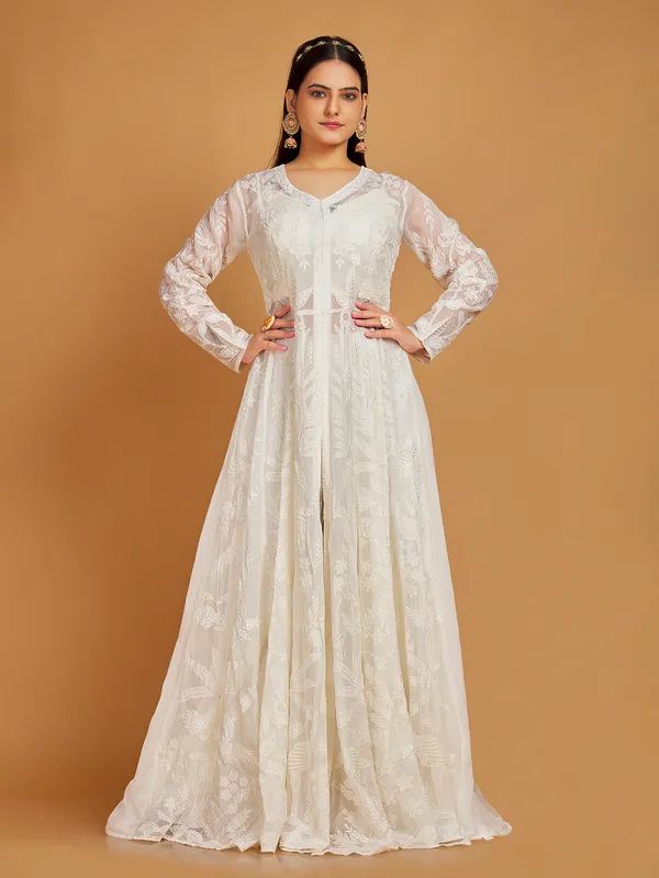 Palazzo Suit for Wedding Festive Wear in Black main image 1