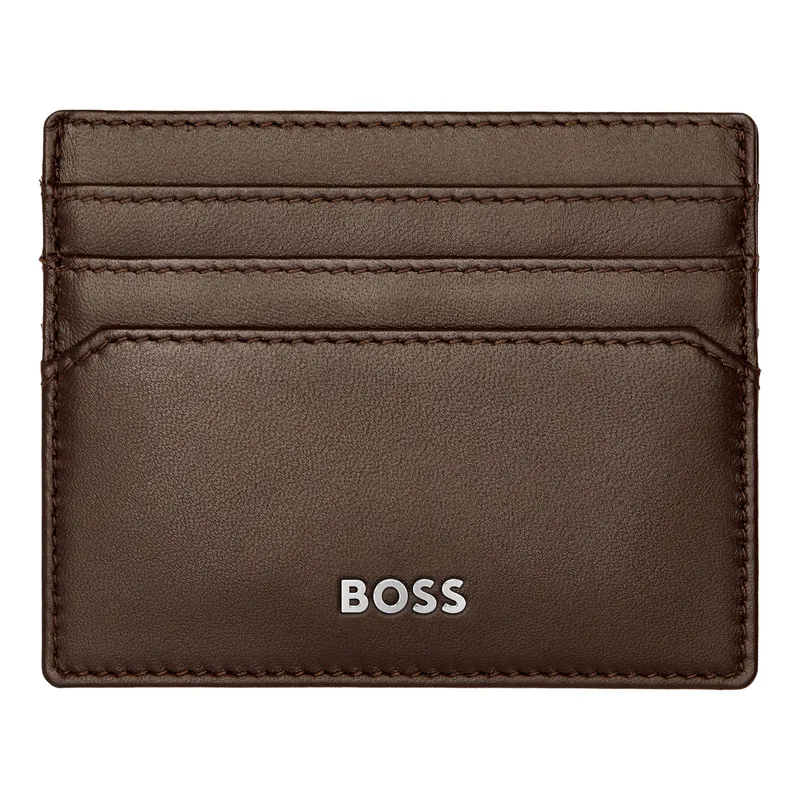 Buy Brown Hugo Boss Classic Smooth Card Holder Online