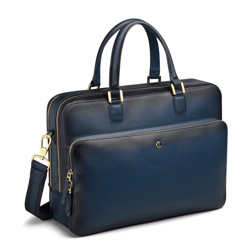 Buy Lapis Bard Ducorium Dorchester 14Inch Laptop Business Bag Blue...