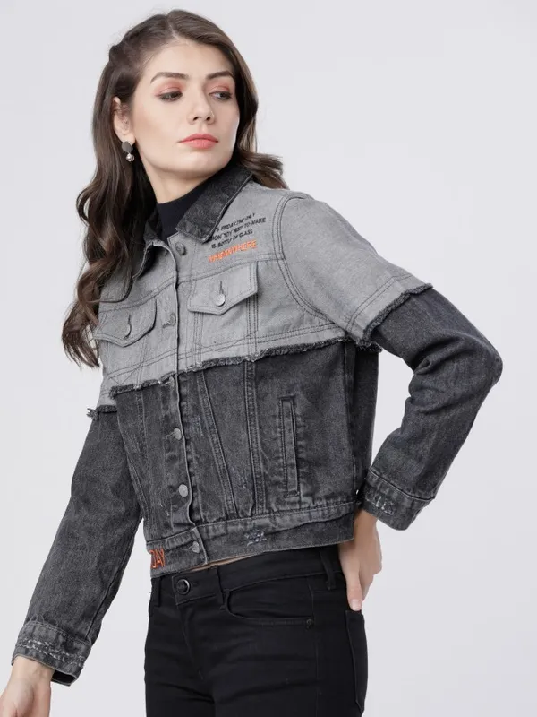 Dark Grey Denim Jacket