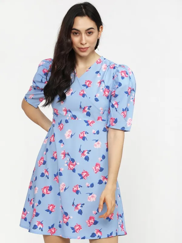 SOHO TAKI DRESS BLUE