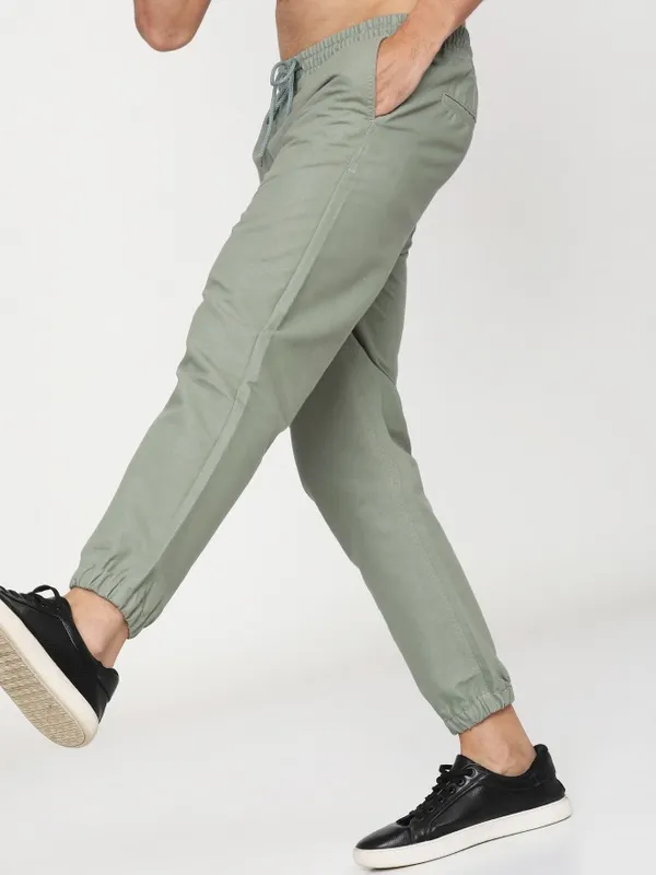 Buy Ketch Slate Grey Jogger Slim Fit Trouser for Men Online at
