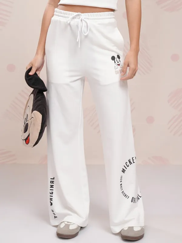 Mickey Mouse Women Straight Fit Track Pant