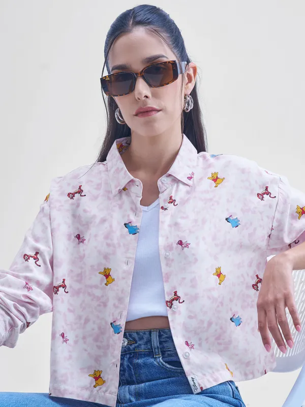 Buy Tokyo Talkies Disney By White Winnie The Pooh Printed casual