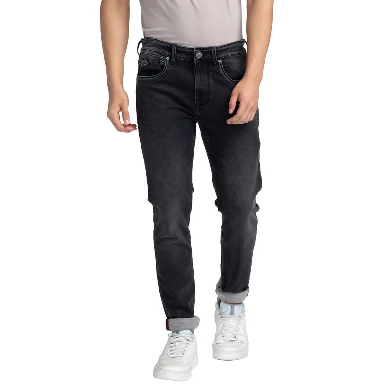 Being Human Men Skinny Fit Denim-Black Tone