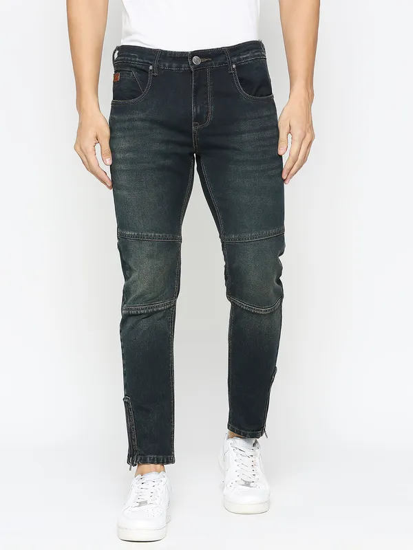 Being Human Men Jogger Fit Denim-Dark Tone