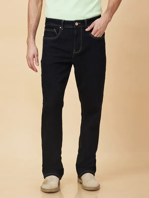 Being Human Mens-Bottom Denim Black Tone