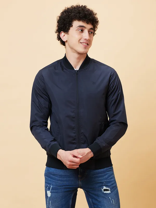 Being Human Men Jackets-Navy