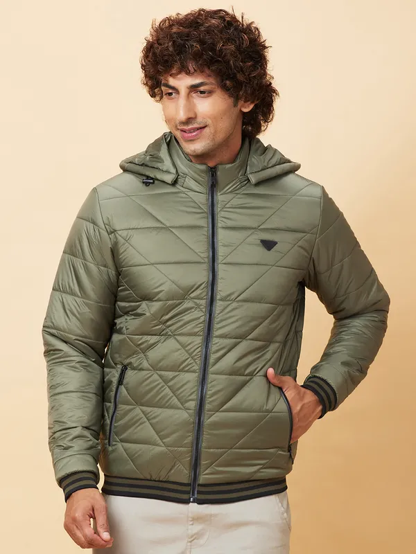 Being Human Mens-Top Jackets Olive