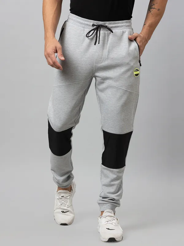 Being Human Men Regular Fit Track-Grey Melange