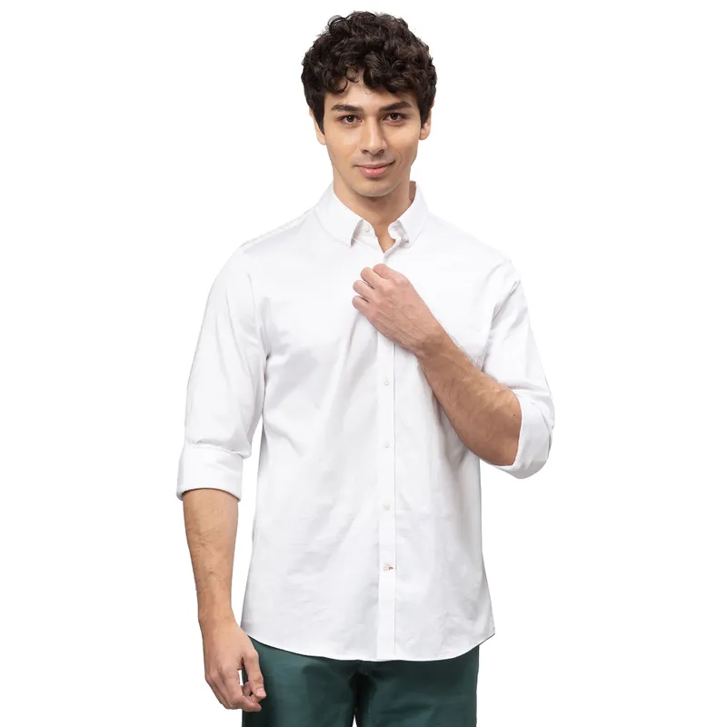 Navy Slim Fit Regular Collar Men's Shirt by Being Human Clothing main image 0