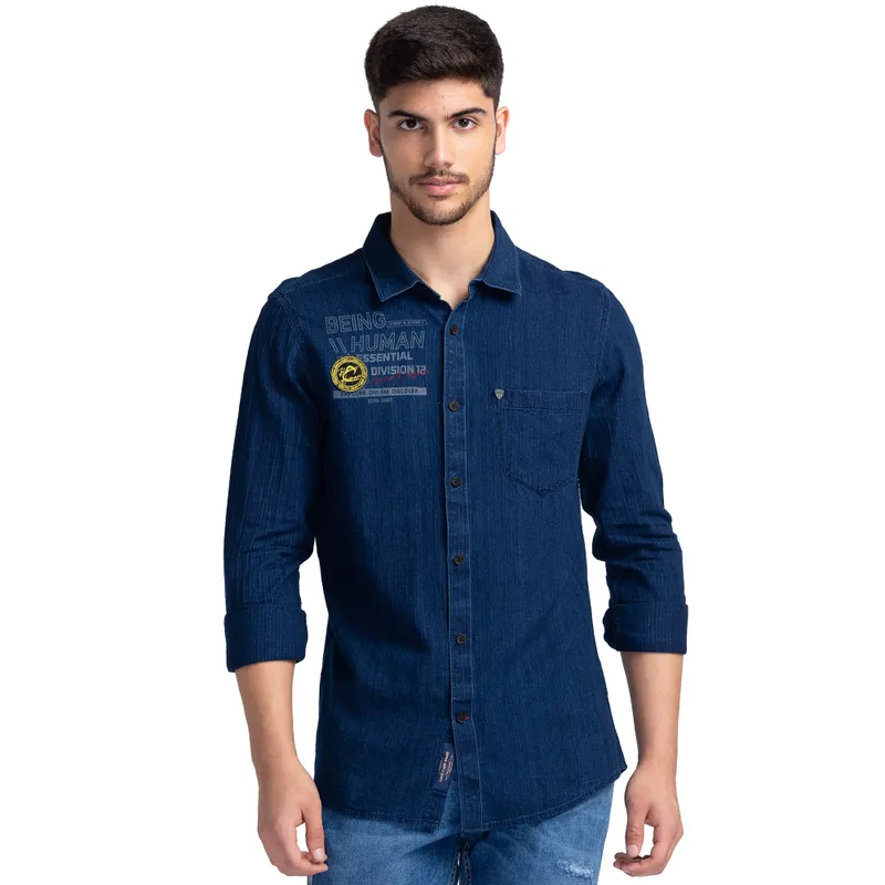 Buy Sea Blue Tshirts for Men by Being Human Online | Ajio.com