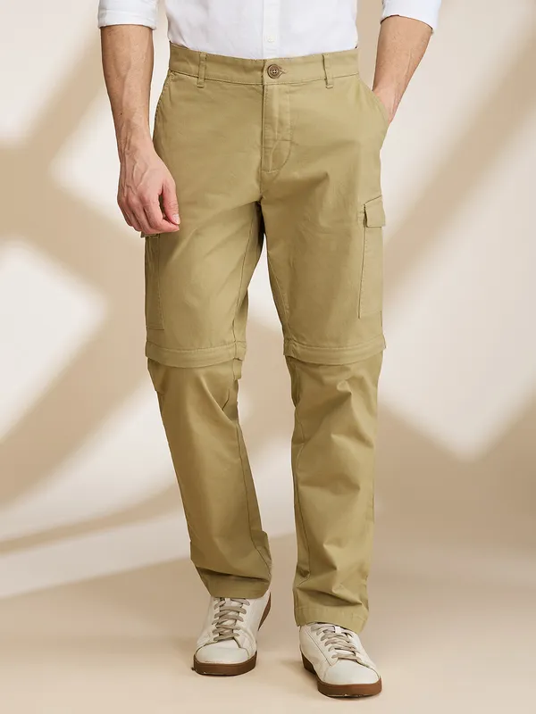 Being Human Mens-Bottom Cargo Khaki