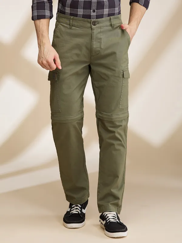 Jean Cut Dockers Olive Green Pants Being Human Mens-Bottom