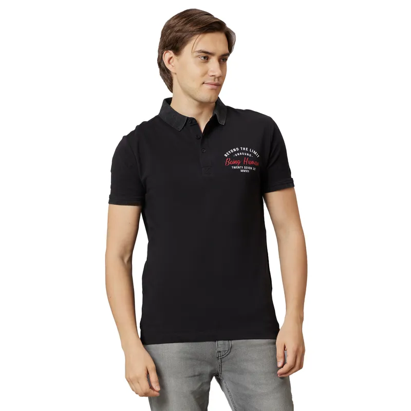 Red Regular Fit Men's Short Sleeves T-Shirt by Being Human Clothing main image 0