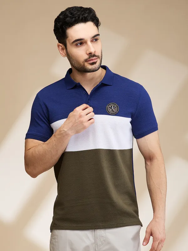 Being Human Mens-Top Polo Neck Navy