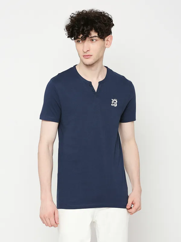 Olive Regular Fit Round Neck Men's T-Shirt by Being Human Clothing